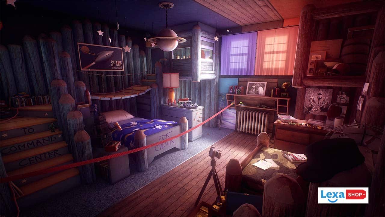 یک اتاق خواب زیبا در بازی What Remains of Edith Finch